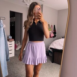 Lavendar Pleated Tennis Skirt